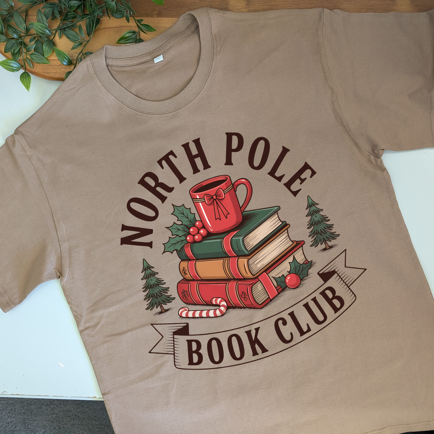 North Pole Book Club Christmas Tshirt