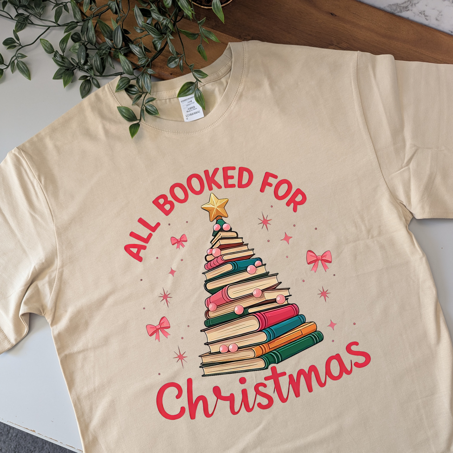 All Booked for Christmas Tshirt