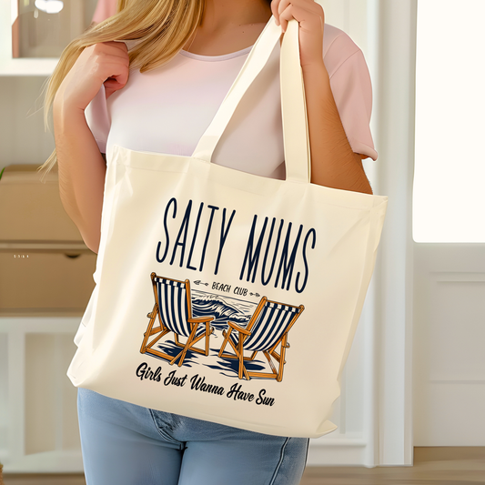 Salty Mum's Beach Club Girls Just Wanna Have Sun Tote Bag