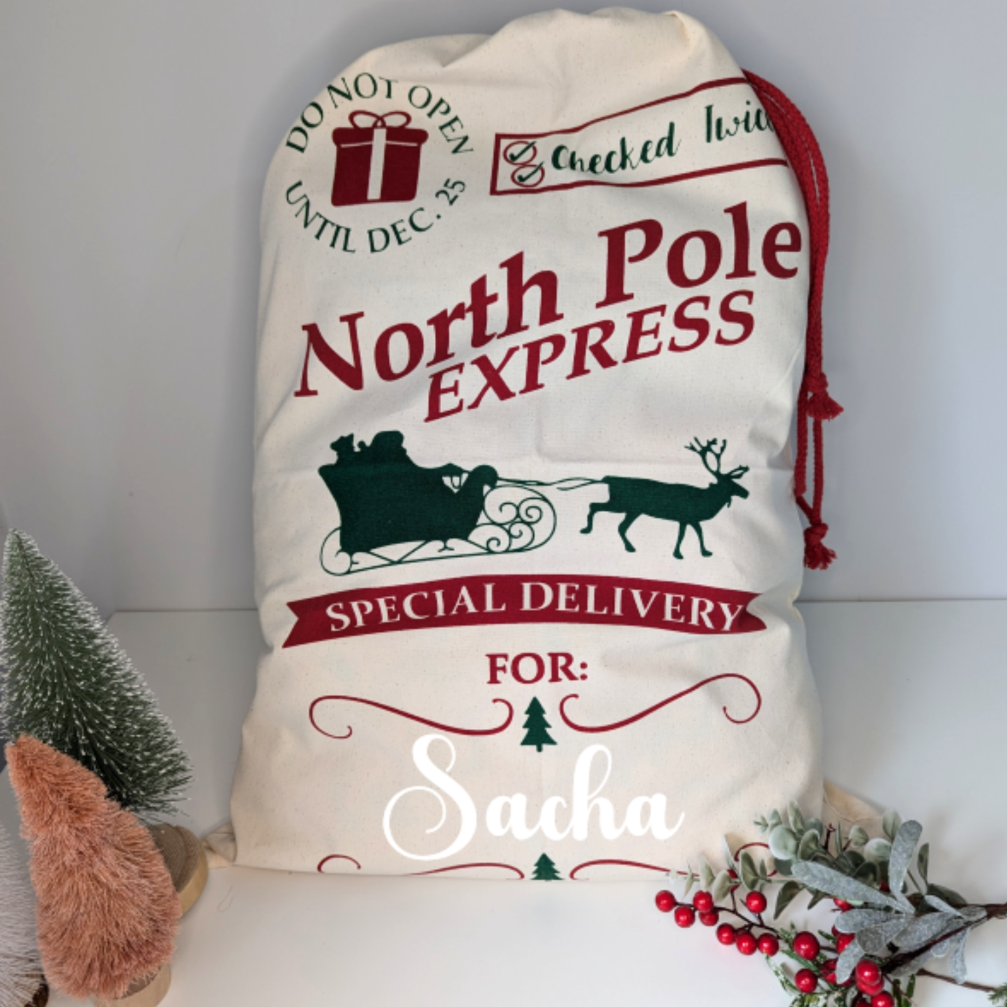 North Pole Express Personalised Santa Sack