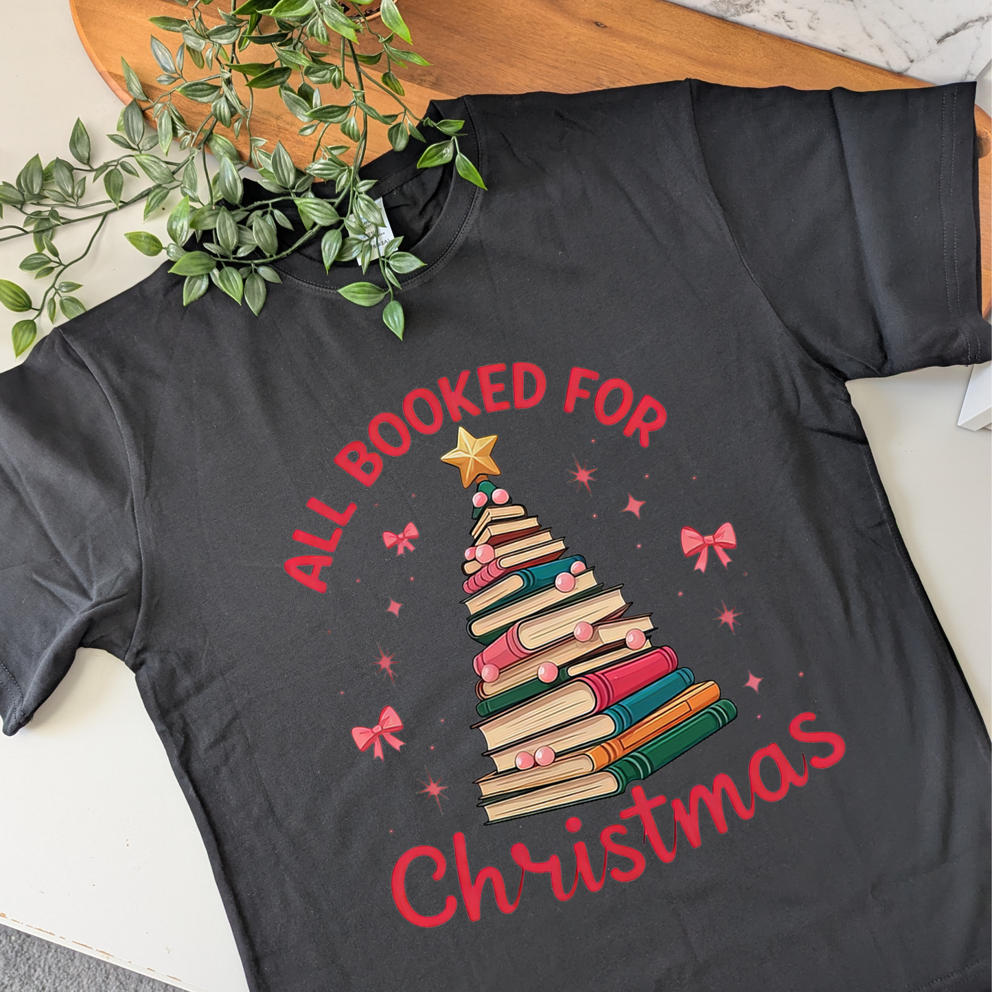 All Booked for Christmas Tshirt