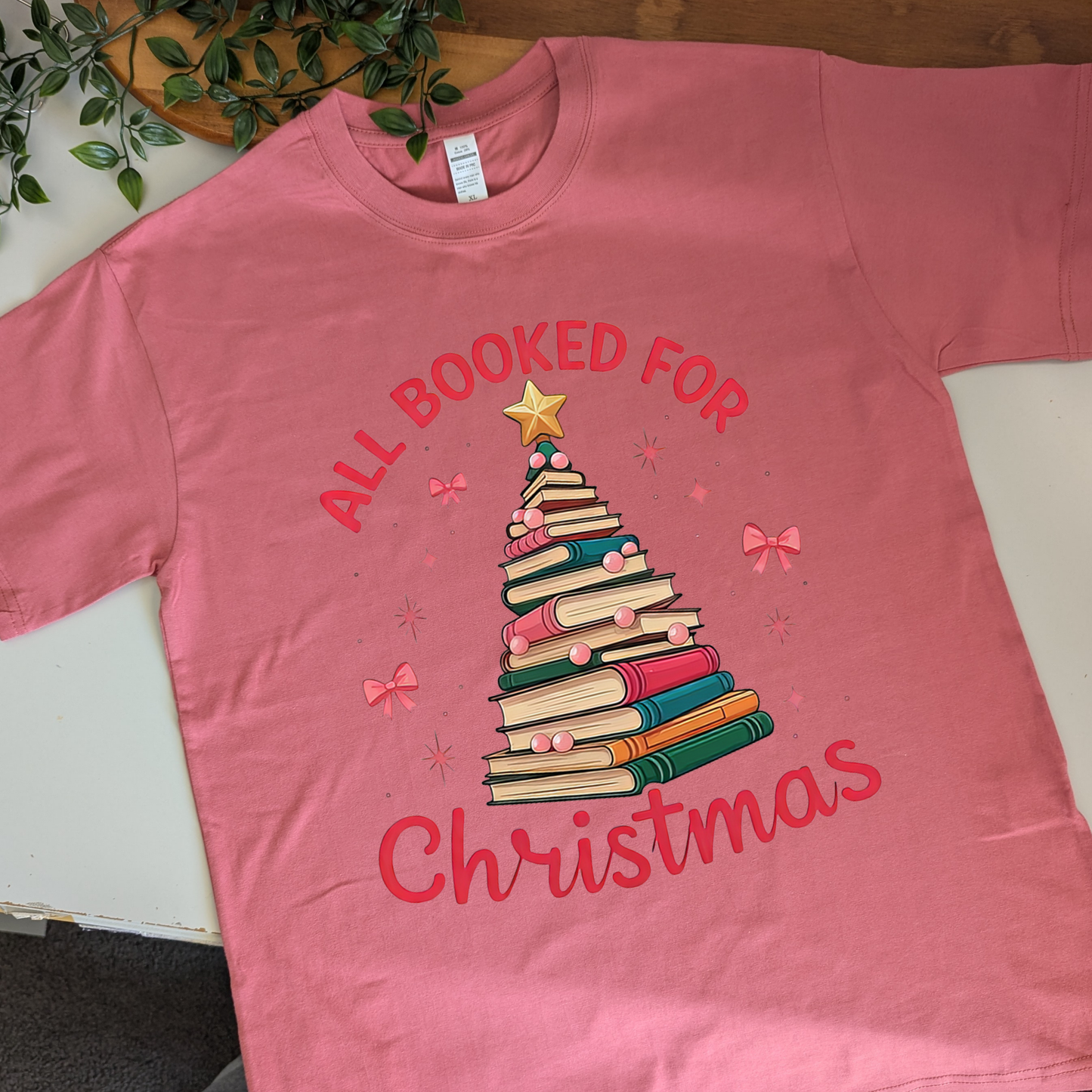 All Booked for Christmas Tshirt