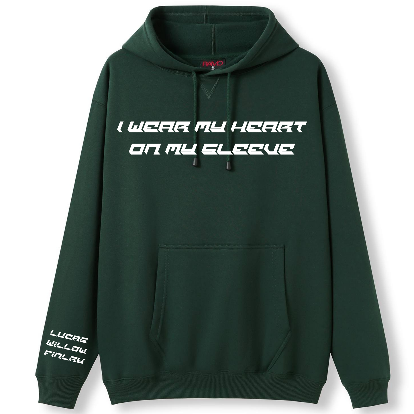 Men's I Wear My Heart on my Sleeve Personalised Jumper