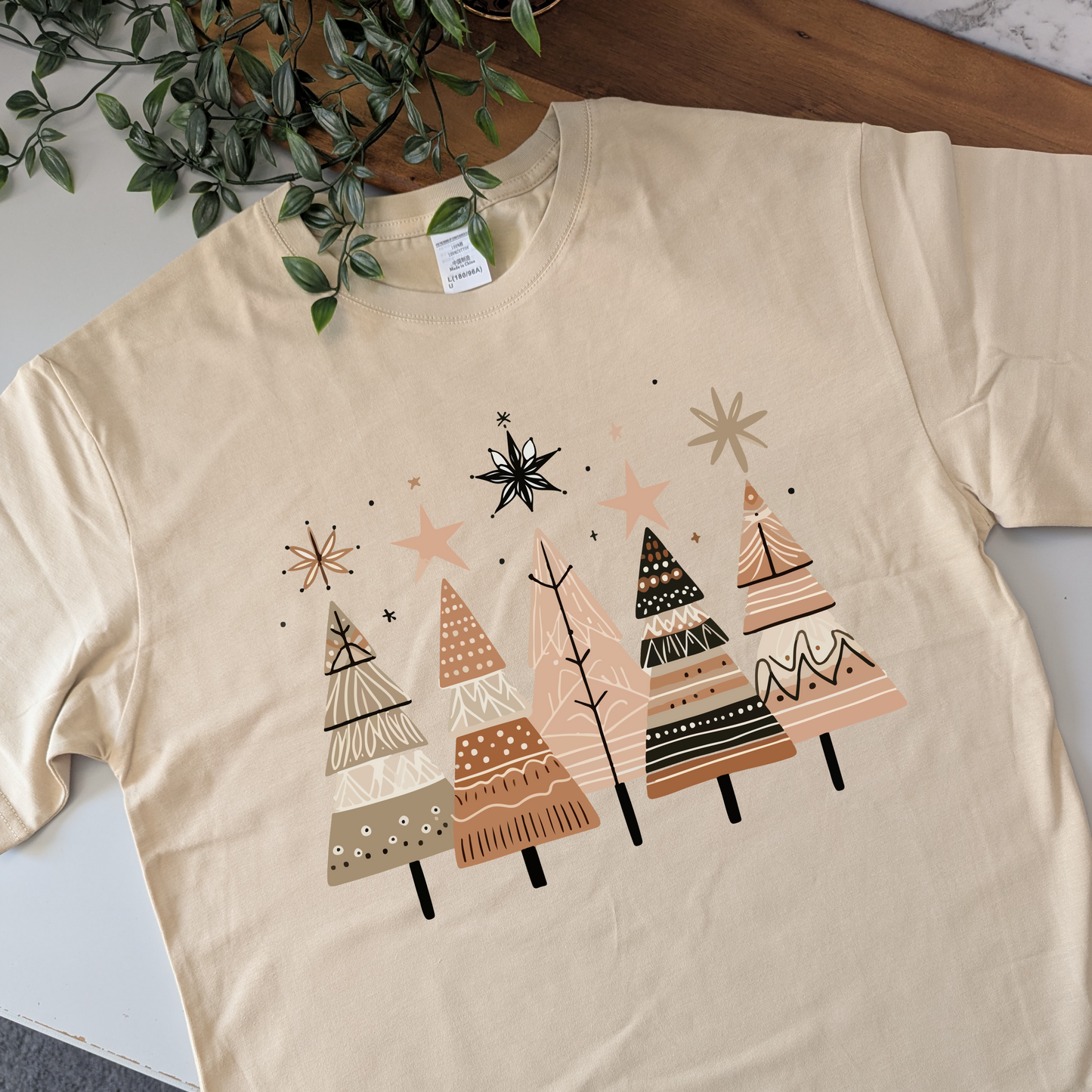Boho Christmas Trees Tshirt