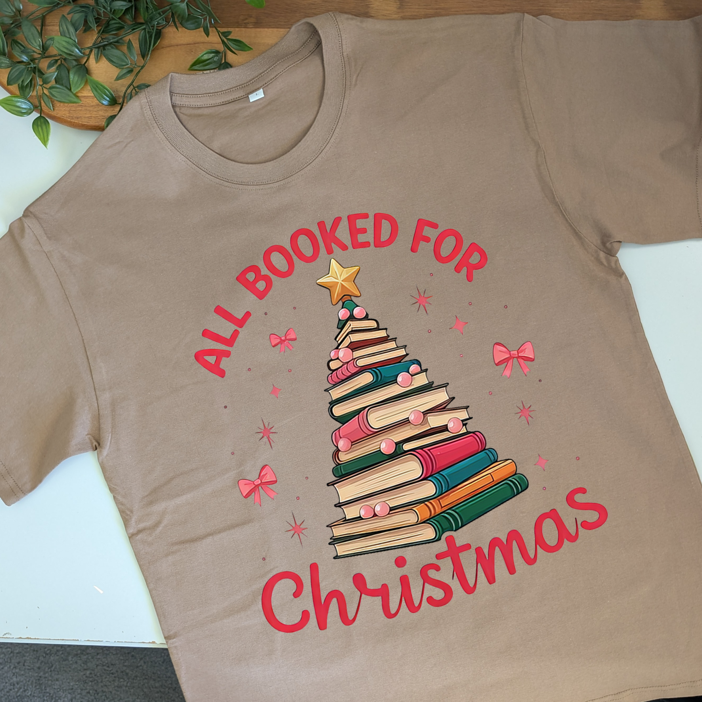 All Booked for Christmas Tshirt