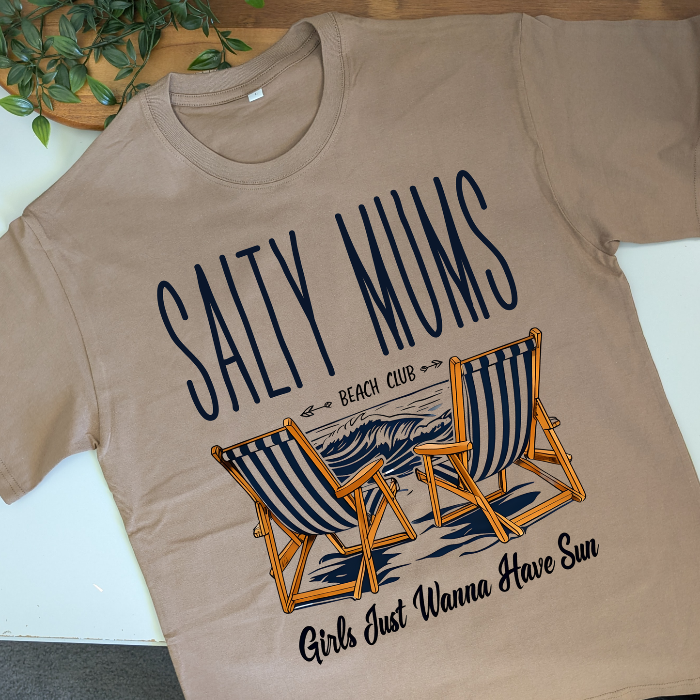 Salty Mum's Beach Club Girls Just Wanna Have Sun Tshirt