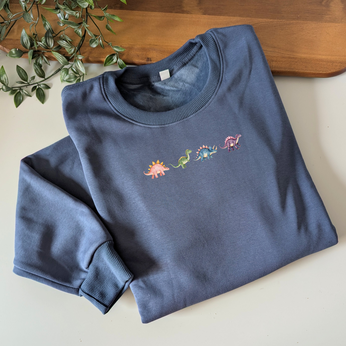 Pastel Dinosaur Friends Crewneck Fleece Jumper