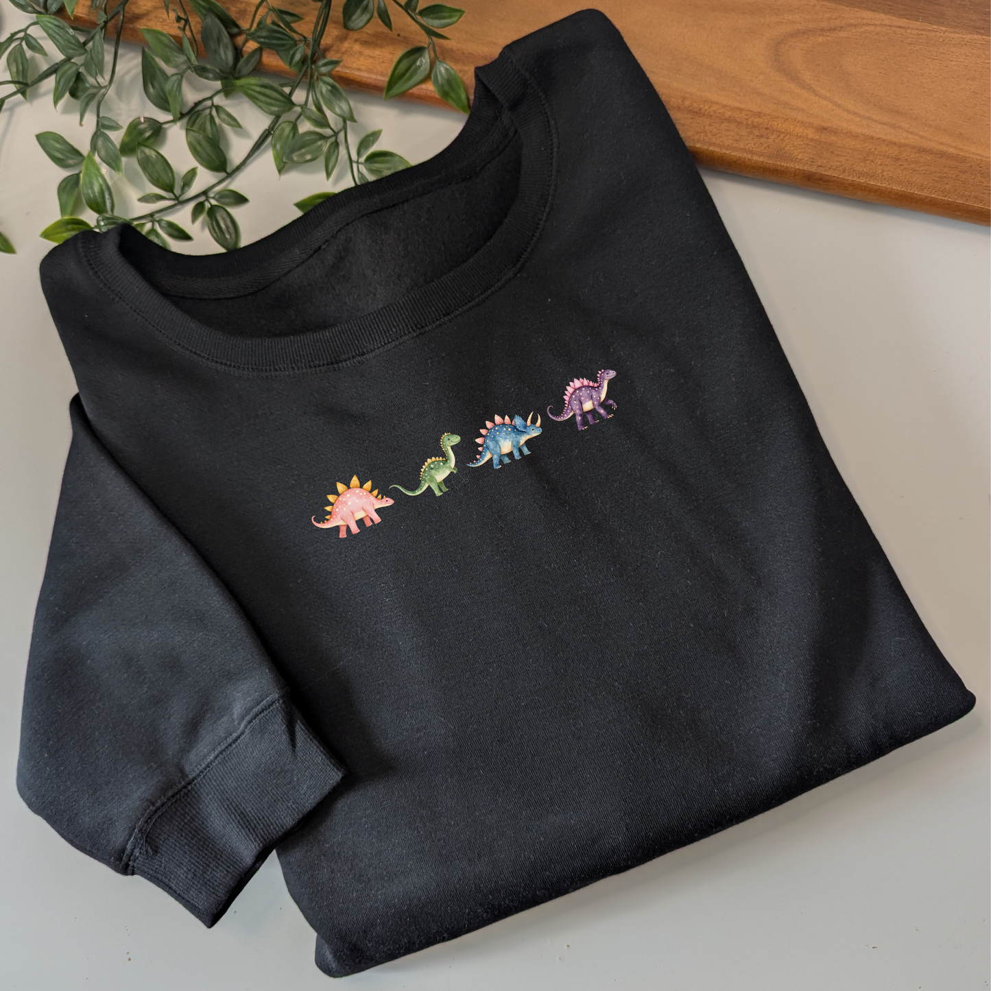 Pastel Dinosaur Friends Crewneck Fleece Jumper