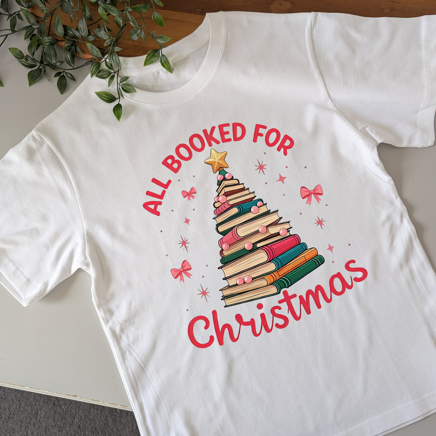 All Booked for Christmas Tshirt
