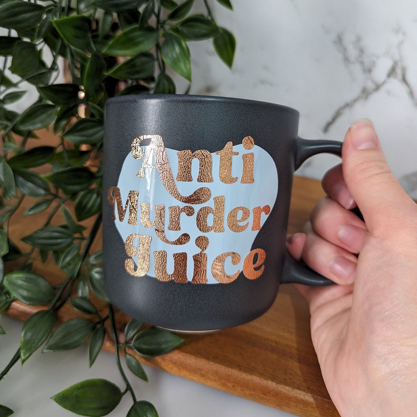 Manifest that Shit or Anti Murder Juice ceramic mug cute quote coffee mug